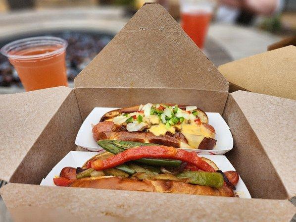 Eugene's Sausage & Fries at Eavesdrop Brewery