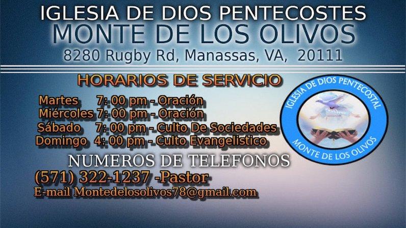 Iglesia Pentecostal Manassas, A+ Monte De Los Olivos