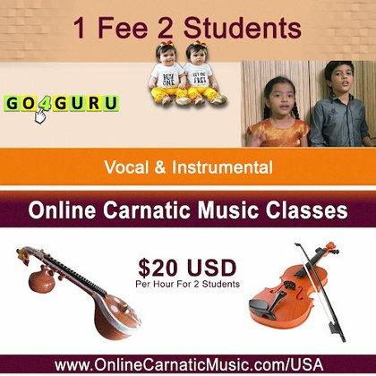 Online Carnatic Music, Keyboard, Guitar Classes in Virginia
