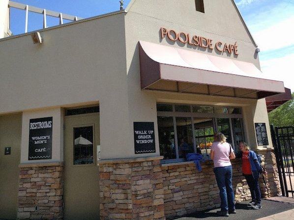 Poolside cafe