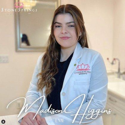 Madison Higgins, Esthetician Services, Stone Springs MedSpa by LMG