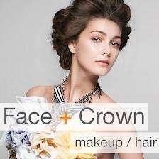 Face + Crown makeup/hair